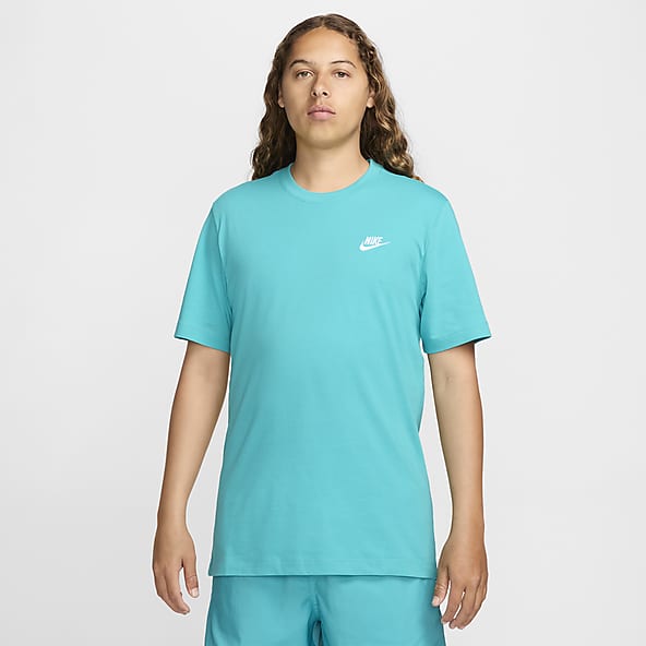 Teal blue nike shirt top